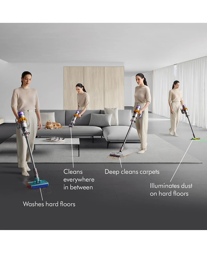 Dyson V15s Detect Submarine Wet & Dry Vacuum Cleaner | Yellow/Nickel