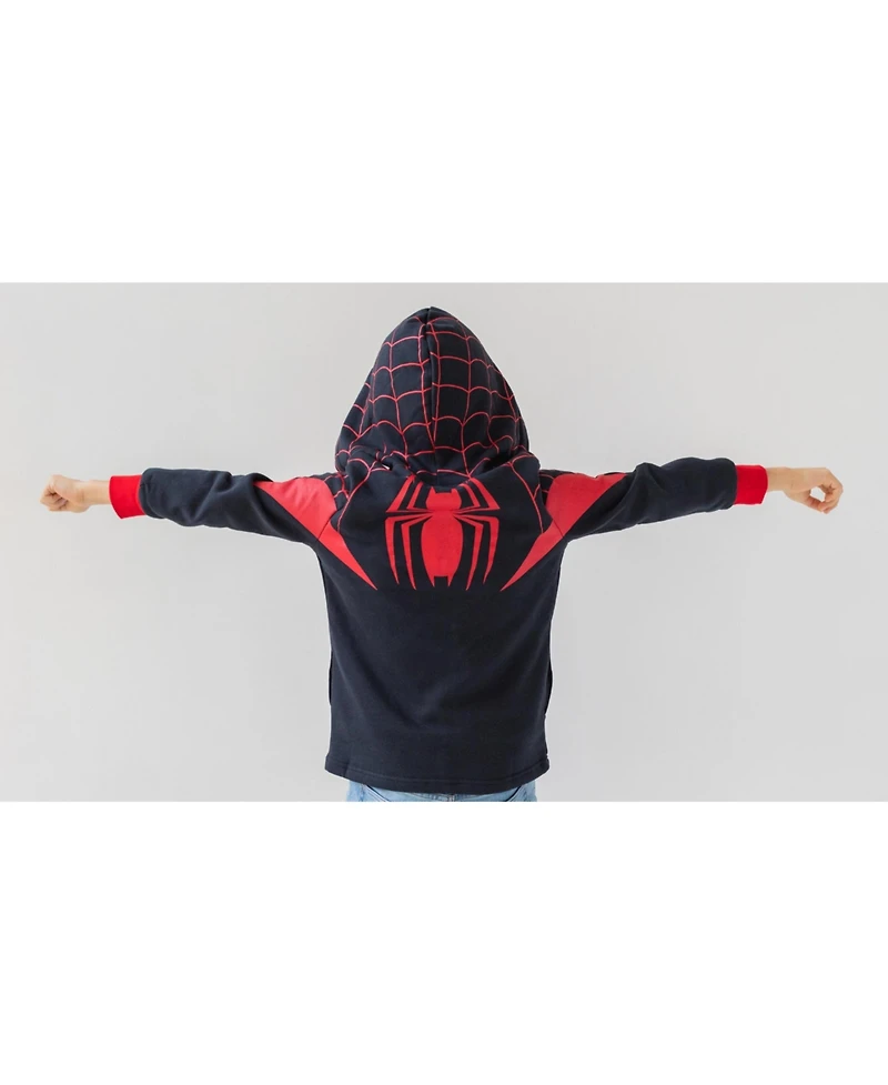 Marvel Toddler Boys Spider-Man Spider-Verse Venom Zip Up Hoodie to
