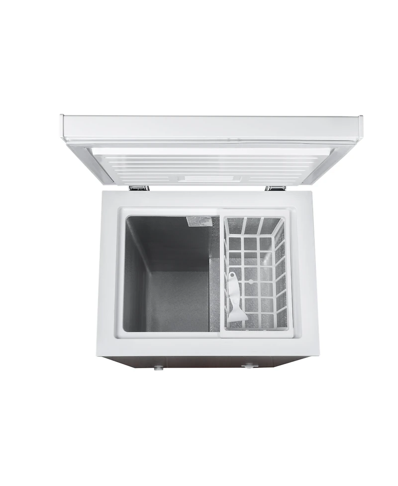 Black+Decker 2.7 Cu. Ft. Compact Chest Freezer, Deep Freezer Holds Up To 94.5 Lbs. of Frozen Food, Removable Storage Basket, Mechanical Temperature Co