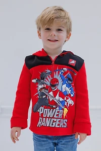 Power Rangers Little Boys Fleece Half Zip Pullover Hoodie