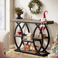 Tribesigns 70.9-Inch Extra Long Console Table, Wood Sofa Table Behind Couch Narrow Long, 2-Tier Entryway Accent Table with Storage for Living Room, Ha