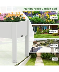 Slickblue Raised Bed Grow Box Self-Watering Planter Box Stand with Water Level Monitor