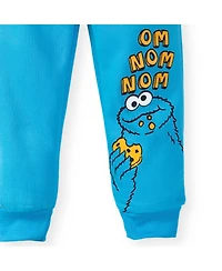 Sesame Street Little Boys Elmo Cookie Monster Oscar the Grouch Fleece 3 Pack Pants to