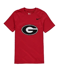 Nike Big Boys and Girls Red Georgia Bulldogs Cotton Logo T-Shirt