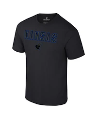 Colosseum Men's Black Kansas Jayhawks Color Pop Active Blend T-Shirt