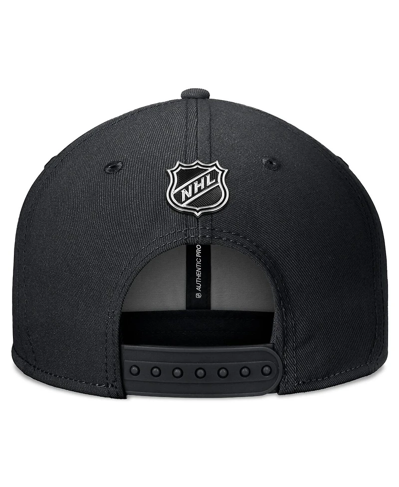 Fanatics Men's Black Los Angeles Kings Authentic Pro Training Camp Snapback Hat