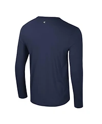 Colosseum Men's Navy Notre Dame Fighting Irish Color Pop Active Blend 2-Hit Long Sleeve T-Shirt