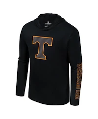 Colosseum Men's Black Oklahoma State Cowboys Color Pop Active Blend 2-Hit Long Sleeve Hooded T-Shirt