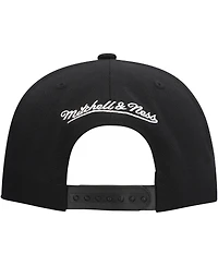 Mitchell & Ness Men's Black San Jose Sharks Core Top Spot Snapback Hat