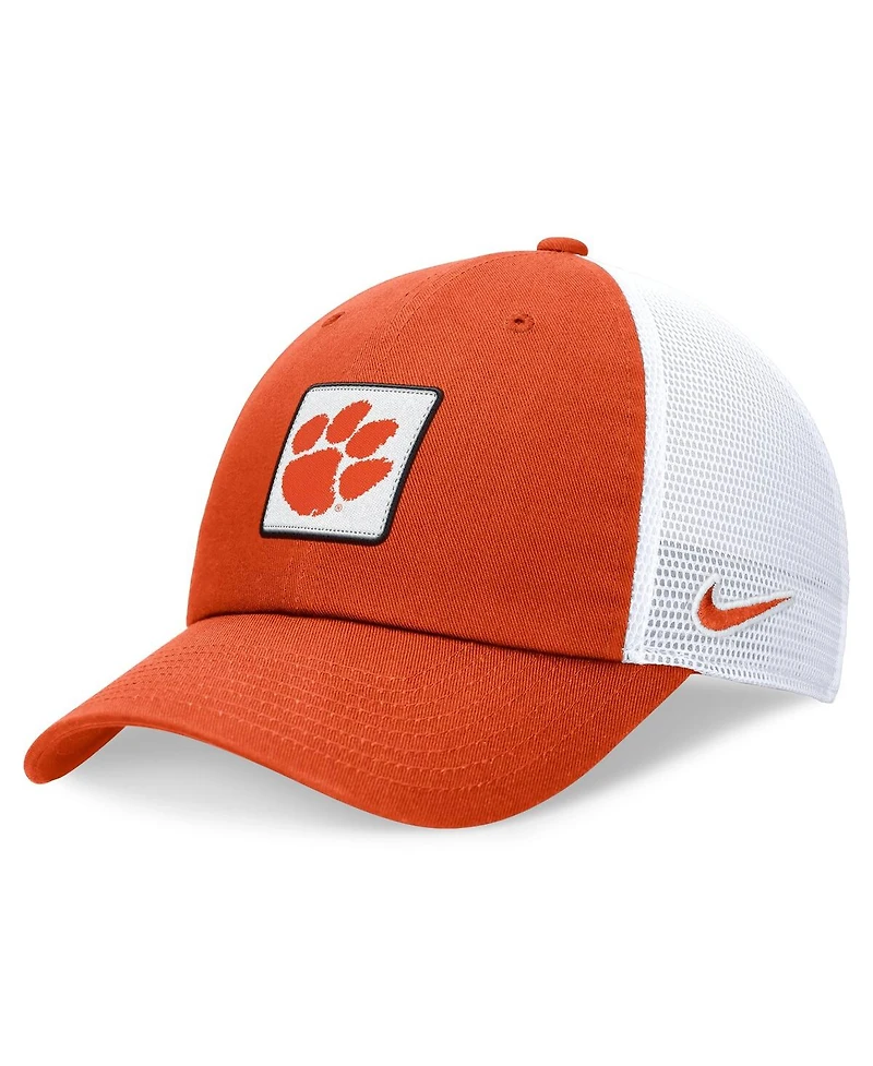 Nike Men's Orange/White Clemson Tigers Primetime Club Trucker Adjustable Hat