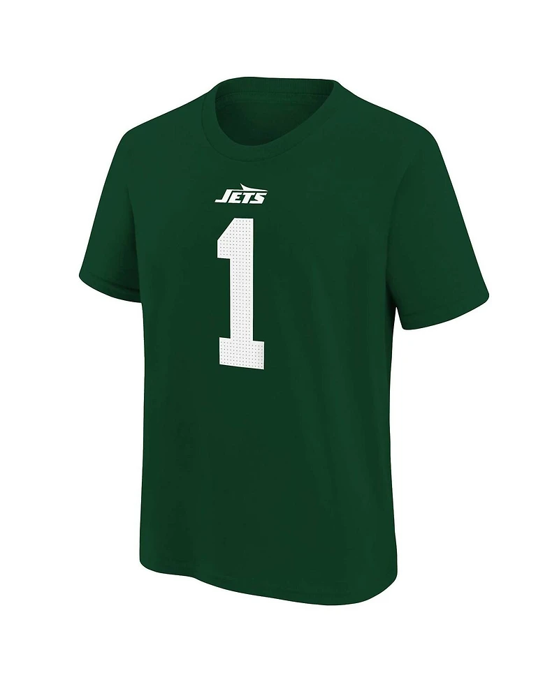 Nike Big Boys and Girls Ahmad Sauce Gardner Green New York Jets Player Name Number T-Shirt