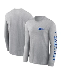 Nike Men's Heather Gray Buffalo Bills All Out Long Sleeve T-Shirt