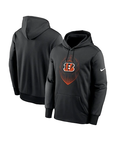 Nike Men's Black Cincinnati Bengals Icon Performance Pullover Hoodie
