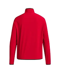 Adidas Men's Red Nc State Wolfpack Coaches Sideline Half-Zip Jacket