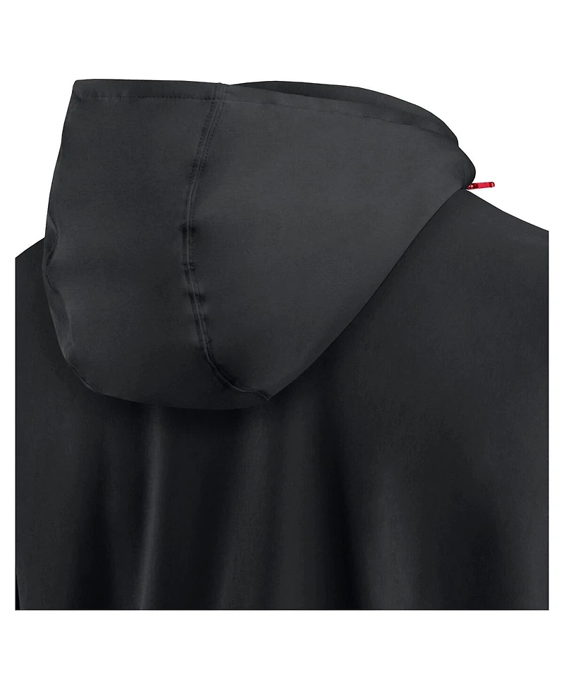 Nike Men's Black Georgia Bulldogs Sideline Coaches Quarter-Zip Jacket