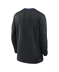Jordan Men's Black Ucla Bruins 2024 Sideline Coach Performance Half-Zip Long Sleeve Top