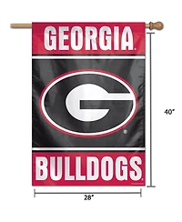Wincraft Georgia Bulldogs 28" x 40" Wordmark Single-Sided Vertical Banner