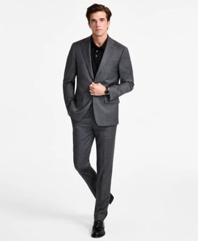 Calvin Klein Mens Slim Fit Wool Blend Stretch Suit Separates