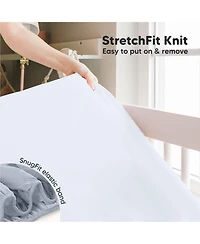 KeaBabies 2pk Fitted Crib Sheets for Boys, Girls, Baby Sheet, Standard Nursery Sheet Cover