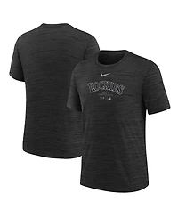 Nike Big Boys and Girls Black Colorado Rockies Authentic Collection Practice Performance T-Shirt