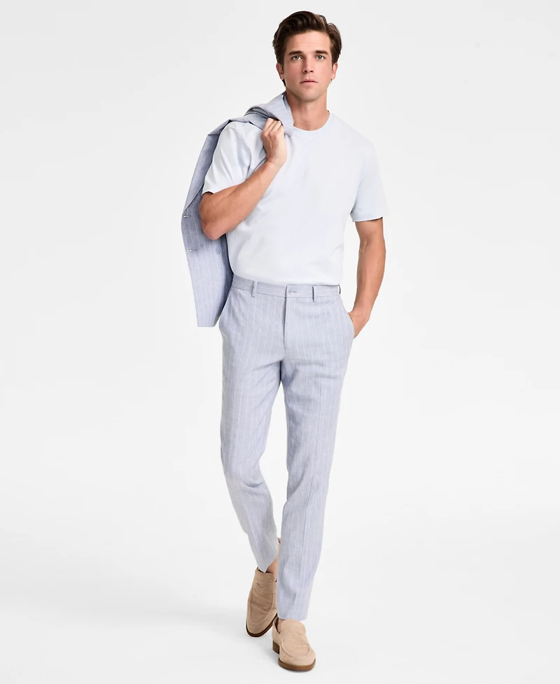 Calvin Klein Men's Slim-Fit Linen Suit Pants