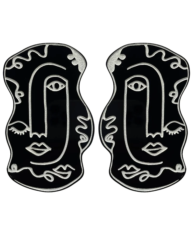 Swanky Designs Hand Drawn Abstract Studs