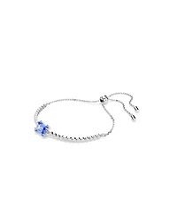 Swarovski Matrix Tennis Mixed Cuts, Green, Rhodium Plated Bracelet