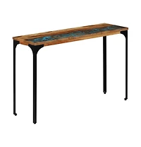 vidaXL Console Table 47.2"x13.8"x29.2" Solid Reclaimed Wood