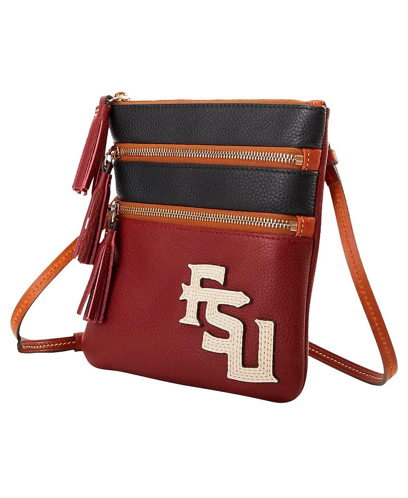Dooney & Bourke Florida State Seminoles Infield Triple Zip Crossbody Purse