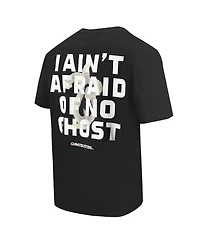 Freeze Max Men's and Women's Black Ghostbusters Afraid of No Ghosts Dropped Shoulder T-Shirt