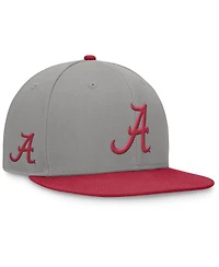 Top of the World Men's Gray/Crimson Alabama Crimson Tide Rally Two-Tone Fitted Hat