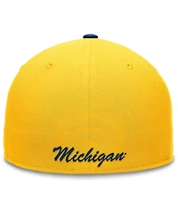 Top of the World Men's Maize/Navy Michigan Wolverines Rally Two-Tone Fitted Hat