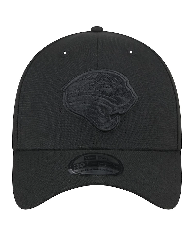 New Era Men's Black Jacksonville Jaguars Throwback 39THIRTY Flex Hat