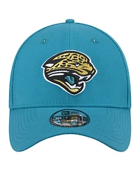 New Era Men's Teal Jacksonville Jaguars Throwback Logo Standard 39THIRTY Flex Hat