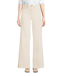Lands' End Women's Recycled Denim High Rise Wide Leg Jeans