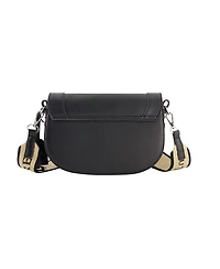 True Religion debossed logo flap shoulder bag