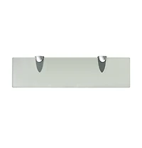 vidaXL Floating Shelf Glass 15.7"x3.9" 0.3"