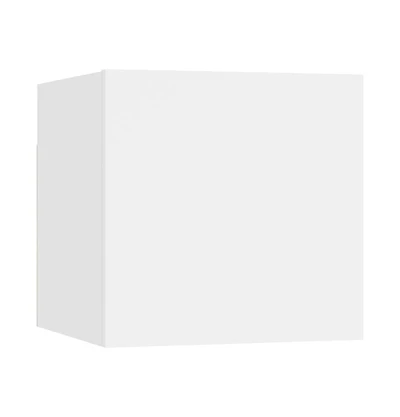 vidaXL Bedside Cabinet White 12"x11.8"x11.8" Engineered Wood