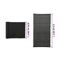 Privacy Net Hdpe 4.9'x32.8' Black