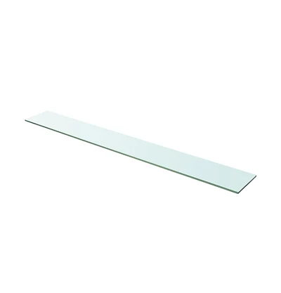 Shelf Panel Glass Clear 43.3"x5.9"