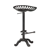 Bar Stool Black Cast Iron