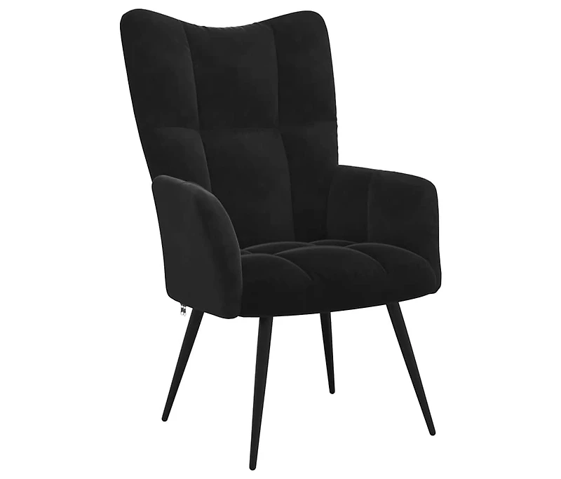Relaxing Chair Black Velvet