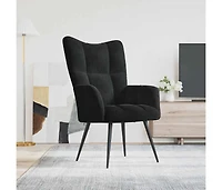 Relaxing Chair Black Velvet