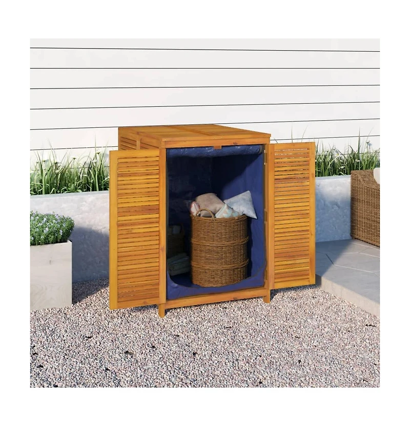 vidaXL Patio Storage Box 27.6"x34.3"x40.9" Solid Wood Acacia