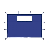 vidaXL Gazebo Sidewalls with Windows 2 pcs Blue