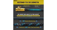 Kotto 100' Expandable Water Garden Hose: 10 Spray Nozzles, Solid Brass Connector