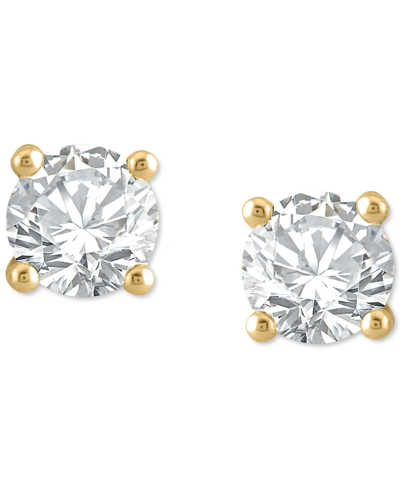 Diamond Four Prong Classic Stud Earrings (1/2 ct. t.w.) in 14k Gold