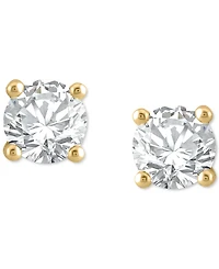 Diamond Four Prong Classic Stud Earrings (1/2 ct. t.w.) in 14k Gold