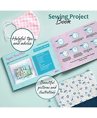 Clara Clark Mini Portable Sewing Machine & Complete Supplies Kit for Beginners and Kids - 122 Piece