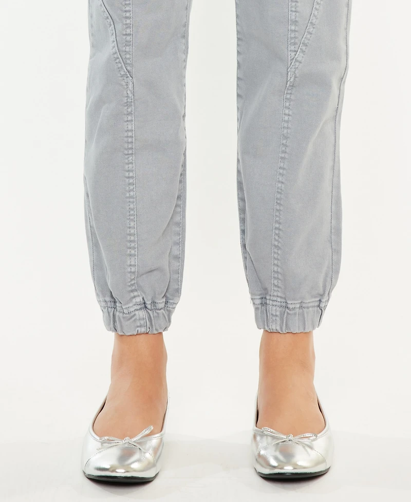 Kancan Women's High Rise Denim Jogger Pants